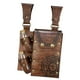 thumbnail image 2 of Bolsa de cinturón medieval de piel sintética para Halloween, moderna, con 2 botellas, para club Marrón, 2 of 9