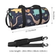 thumbnail image 4 of ZICANCN Dinosaurs Reptiles Unisex Large Duffle Bag for Travel - Sports Tote Gym Bag Airplane Weekenders Bags for Women Men, 4 of 8