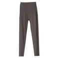 thumbnail image 4 of GEWSEY High Waisted Lounge Legging 25" Buttery Soft Workout Yoga Pants for Women (Coffee, M), 4 of 5
