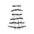 thumbnail image 4 of DORKASM Girls Sleeveless Tie Dye Stripe Dress: Pink Summer Sundress White 150, 4 of 4
