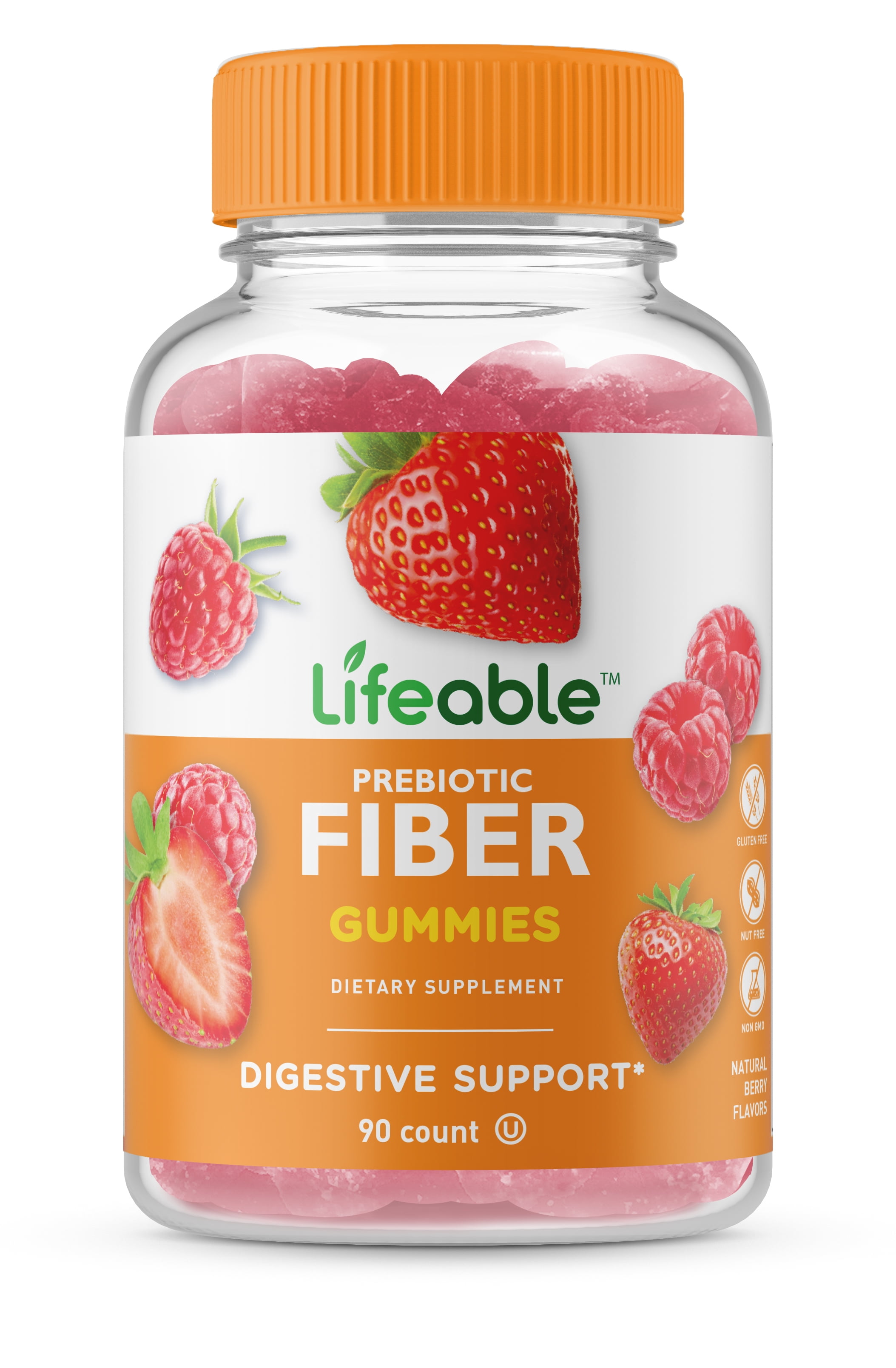 Lifeable Prebiotic Fiber Gummies, 5g, 90 Count