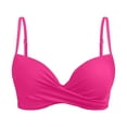 thumbnail image 4 of Women's Swimwear Tankini Set Underwire Push Up Bikini Top with Stainless Steel Hooks Full Coverage Bathing Suit Tied Back Design, 4 of 5