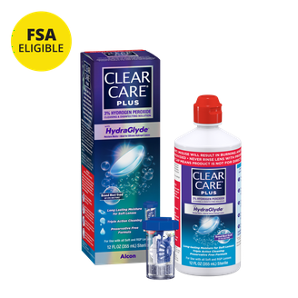 Clear Care Plus Hydraglyde Cleaning & Disinfecting Solution, Twin