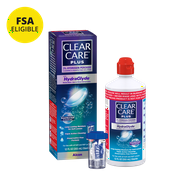 Clear Care Plus Contact Lens Liquid Cleaning Solution for Daily Use, 12 fl oz, 1 Count per Pack