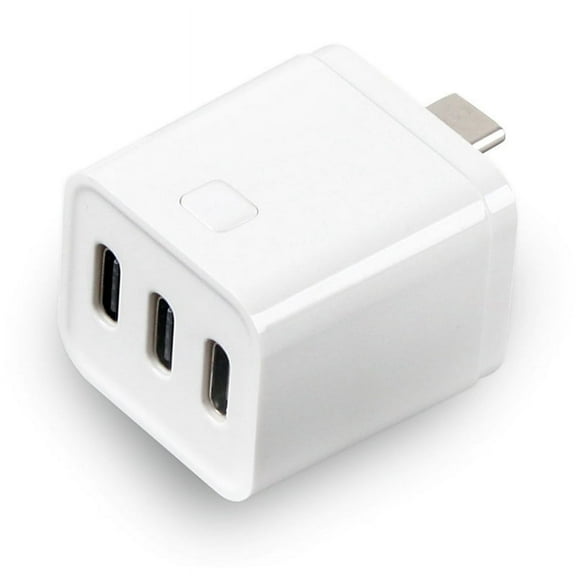 Tuya Zigbee Type-C Smart Adaptor Plug 3 Gang Mini USB-C Power Charge Timing Voice Control for
