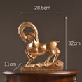 thumbnail image 5 of " Rams Auspicious" Contemporary Sculpture – An Elegant Decor for Desks, Bookshelves, Bars, and Bedrooms., 5 of 9