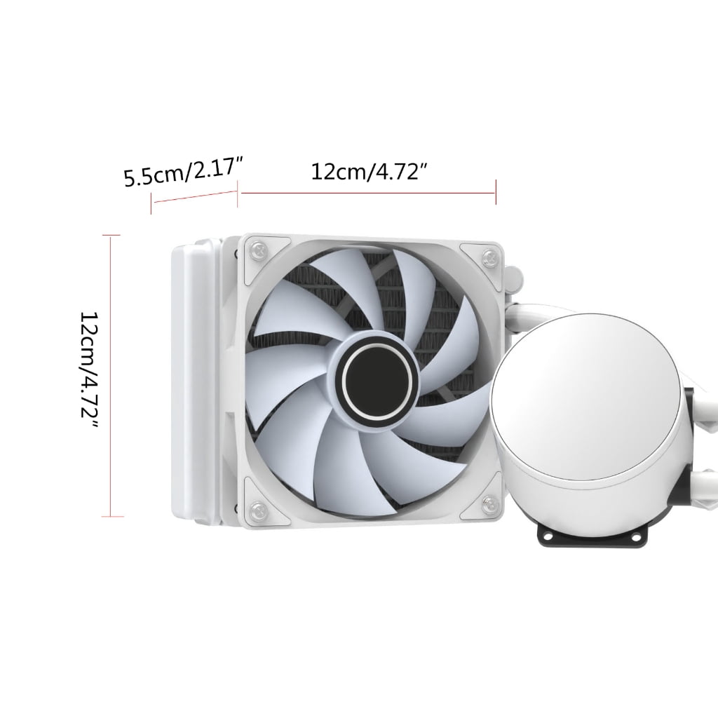 Zeiwohndc Powerful RGB CPU Water Cooler CPU Liquid Cooler High-Performance RGB Fan
