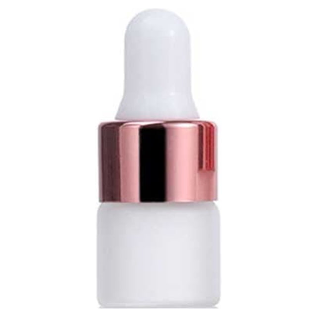 QualitChoice Frosted Dropper Bottle Portable Empty Essential Oil Bottles with Pipette Universal Fragrance Dispenser Container Hotel 1ml