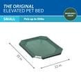 thumbnail image 3 of The Original Coolaroo Elevated Pet Dog Bed Replacement Cover, Small, Brunswick Green, 3 of 7