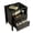 Wood grain black, variant on Garvee 1-Pack Modern Nightstand with Charging Station, 2 Drawer Bedside Table with Open Shelf, MDF Bedside Cabinet, USB Port, Type-C & AC Outlet, Maple Finish