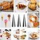 thumbnail image 4 of Kit de 35 moldes para cannoli, molde para crema, antiadherente de acero inoxidable, 16 moldes cónicos y 12 moldes tubulares para repostería danesa, rollo de crema y croissant., 4 of 5