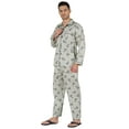 thumbnail image 3 of Inkmeso Men's Cotton PJs Printed Sleepwear Lounge Wear Top & Bottom Pajama Set, 3 of 7