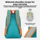 thumbnail image 5 of Mochila para deportes al aire libre | Bolsa de viaje ligera y plegable para mujer | Paño Oxford de gran capacidad | Mochila multiusos impermeable | 47x32x16cm | Azul cielo | Correas ajustables, 5 of 7
