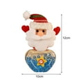 thumbnail image 5 of kiskick Clear Christmas Candy Jar with Cartoon Santa Claus, Reindeer, Snowman, Bear Lid – Reusable Plastic Mini Candy Container, Party Favors, 5 of 7