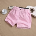 thumbnail image 2 of fatyb Girls Denim Shorts Boys Elastic Waist Loose Jean Shorts Kids Summer Casual Shorts with Pockets, 2 of 3