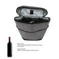 thumbnail image 4 of Sac Isotherme Étanche pour 2 Bouteilles de Vin avec Poignée, Bandoulière Ajustable pour Voyage, Pique-Niques, 4 of 7