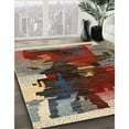 thumbnail image 2 of Ahgly Company Indoor Rectangle Contemporary Saffron Red Abstract Area Rugs, 7' x 10', 2 of 6