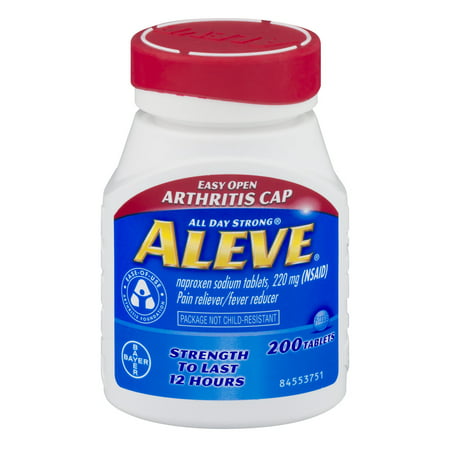 Aleve Analgésique / Fièvre Réducteur Naproxen Comprimés de sodium, 220 mg, 200 count