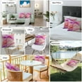 thumbnail image 6 of Ombre Purple Pink Marble Texture Outdoor Pillow Covers Pack of 2 Abstract Waves Art Waterproof Throw Pillow Covers Decorative Cushion Cases for Patio Garden Tent Balcony Couch 26x26 inch, 6 of 8