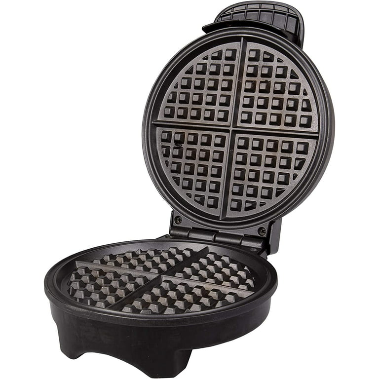 Mini Maker Waffle Maker 5“ Non-Stick Waffler Iron Stuffler Stuffed Wafflera  Adjustable Browning Control, Heart, Azure