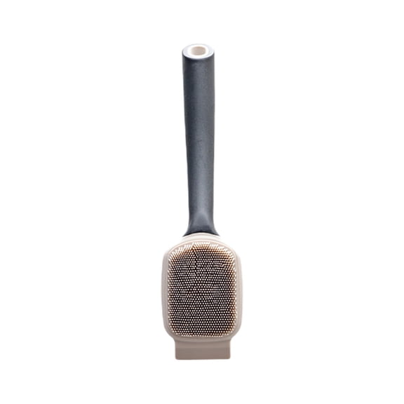 Dish Scrubber, Silicone Soft Bristles Scrub Brush with Scraper Tip, Comfortable Grip Brushes for Kitchen Sink, Pans, Pots, Skillet, Vegetable, Fruit, Potato Cleaning