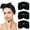 black, variant on Spa Facial Headband Bow Hairband for Women and Girls Facial Makeup and Washing Face Elastic Head Wrap for Sports Yoga Shower 3Pack Black