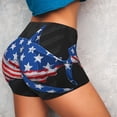 thumbnail image 4 of Disketp Shark With USA Flag for Scrunch Butt Workout Shorts Women Seamless Soft Smooth Gym Yoga Scrunch Active Shorts-XX-Large, 4 of 8