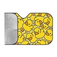 thumbnail image 2 of Kdxio Ducky Cartoon Animal Yellow Print Windshield Sun Shade, Foldable Sun Blocker for Car,Truck,SUV Automotive Interior Sun Protection,Reflective Shade for Front Windshield(Medium), 2 of 7