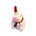 thumbnail image 4 of 4Pcs Christmas Capybara Stuffed Animal Plushies, 4.72Inch Holiday Capybara with Santa Hat & Scarf, Cute Super Soft Funny Christmas Toy Gifts, Capybara Stuff Festive Decorations, 4 of 9