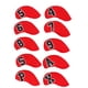 thumbnail image 4 of Juego de 10 fundas para cabeza de palo de golf de neopreno, color rojo, 4 of 15