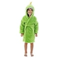 thumbnail image 2 of Animal Plush Soft Hooded Terry Bathrobe,Dino Green,XL(10-12 Years), 2 of 4