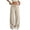 AA02_Beige, variant on Womens Casual Linen Wide Leg Pant Flowy Drawstring High Waist Palazzo Pants Beach Vacation Trousers Sky Blue L