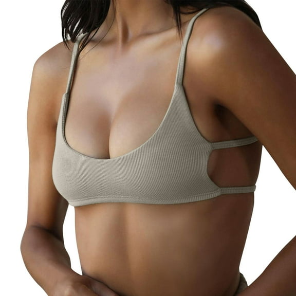 DQRPSEETB Womens Summer Tops Europe and the United States Women's Street Shot Sports Short Chest Wipe Suspender Top Loose Tank Tops for Women