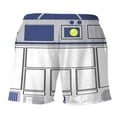thumbnail image 3 of Costume Cosplay Pattern 3D R2-D2 Custom Beach Shorts Swim Trunks, 3 of 7