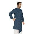 thumbnail image 3 of Atasi Indian Designer Kurta For Mens Casual Traditional Printed Ethnic Long Shirt Kurta, 3 of 7