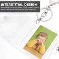 thumbnail image 3 of Miangastore Photo Album Keychain Transparent Zinc Alloy 2Pcs 4.7x2x0.8In, 3 of 9