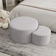 thumbnail image 2 of Kevinplus  Upholstered Nesting Coffee Tables (Set of 2), Side Table for Living Room, Bedroom, Office, Beige, 2 of 13