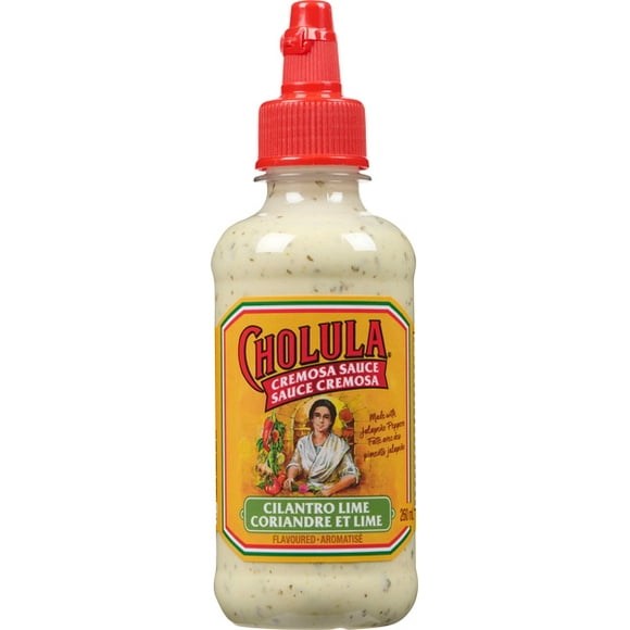 Cholula Cremosa Cilantro Lime, From tortilla chips to tacos, Cholula® Cremosa Cilantro Lime is the perfect dip or topper to add that balance of flavour and heat that makes every dish delicioso! Cholula Cremosa offers a creamy medium heat that’s ideal for family dinners, Taco Tuesdays, brunch and dinner parties.
