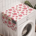 thumbnail image 1 of Fruit Washing Machine Organizer, Summer Design Pattern with Raspberries, Anti-slip Fabric Top Cover for Washer and Dryer, Dark Coral Fern Green, by Ambesonne, 1 of 1