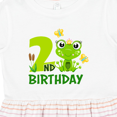thumbnail image 4 of Inktastic 2nd Birthday Princess Frog Girls Toddler Dress, 4 of 5