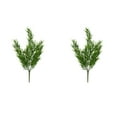 thumbnail image 3 of Vickerman 19" Artificial Green Podocarpus Bush UV Coated, Pack of 2, 3 of 3