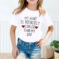 thumbnail image 3 of MEZZALL T-Shirt à Manches Courtes Imprimé Mode Mignon pour Filles, Col Rond, Été, Décontracté, Blanc, 6-8 Ans, 3 of 4