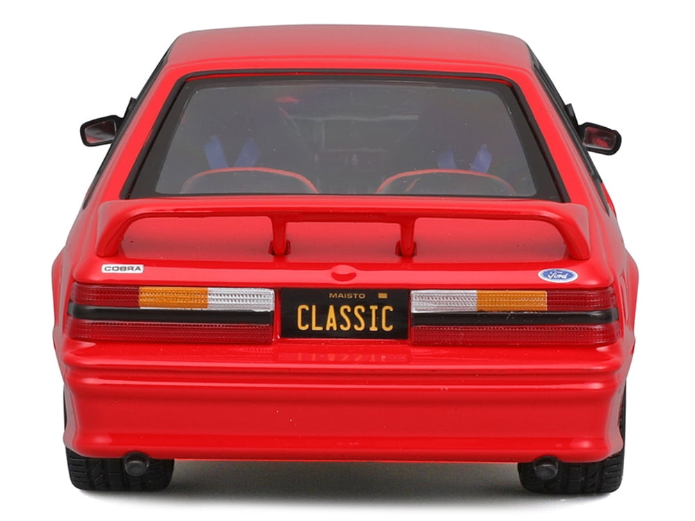 1993 Ford Mustang SVT Cobra Red "Classic Muscle" "Maisto Design" Series 1/24 Diecast Model Car by Maisto