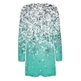thumbnail image 4 of XFLWAM Floral Print Cardigan for Women Lightweight Open Front Cotton Cardigans with Pockets Casual Thin Cardigan Sweaters Light Green L, 4 of 5