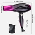 thumbnail image 3 of Hair Blow Dryer 2800 W Black Heat Speed Blower Dry Pro,Pink Polyester Hair Care Net, 3 of 4