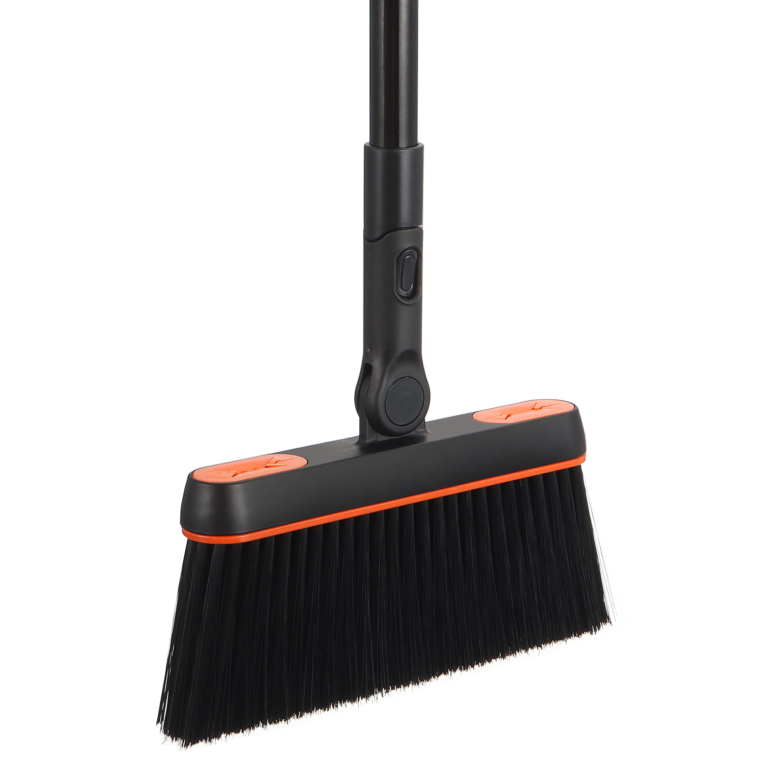 Broom and Dustpan Sets with Long Handle,Folding Upright Standing Upright Storage Lengthen Comb Teeth Broom 180°Rotating Broom Head Cleaning Set for Home