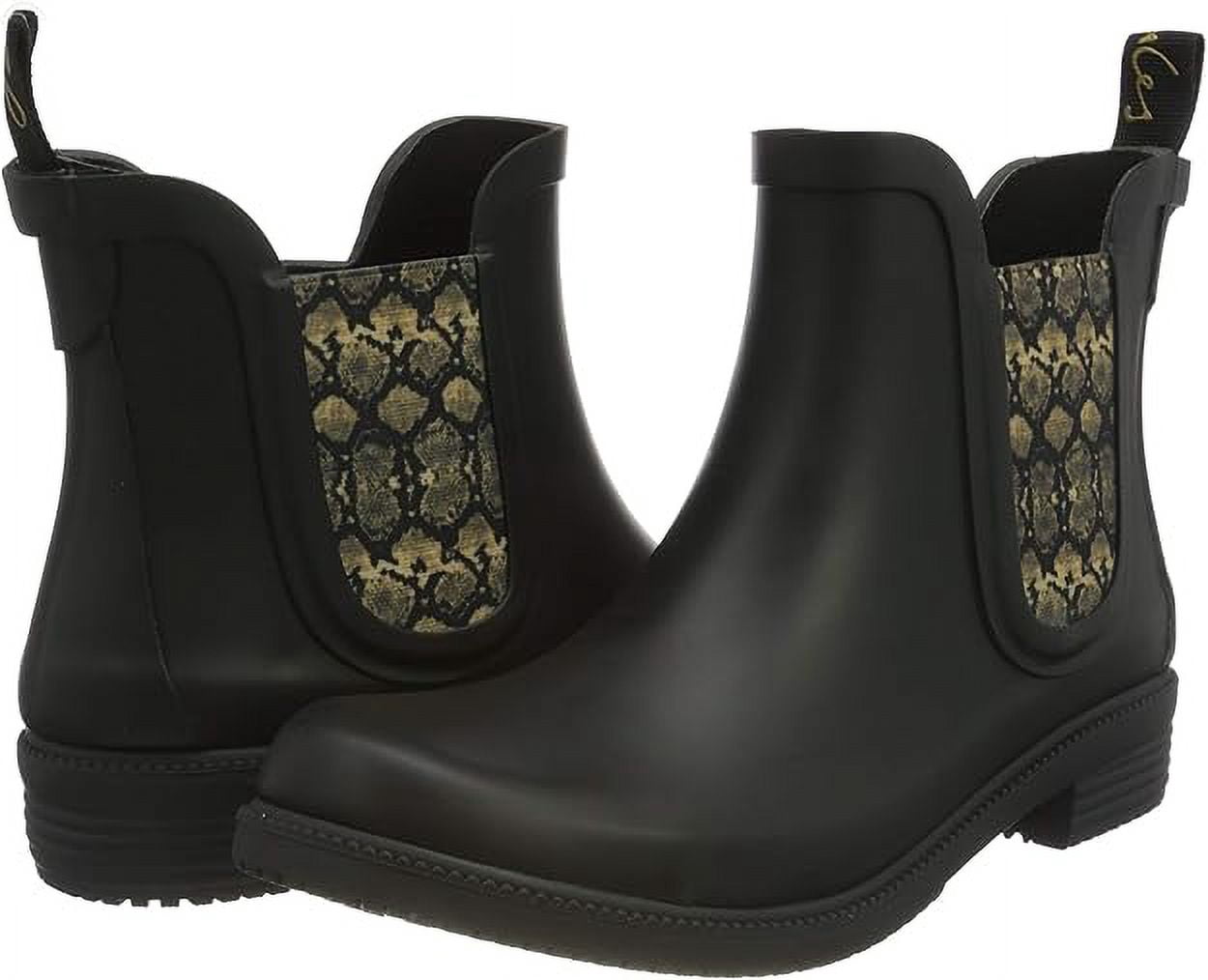 Joules Women's Rain Boot Rutland Black, 6