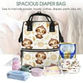 thumbnail image 4 of Wukai Sloth Yoga Mummy Backpac,&nbsp;Diaper Bag Purse Breast Pump Bag Purse Diaper Bag for swim,gym,workout,large capacity backpack, 4 of 5