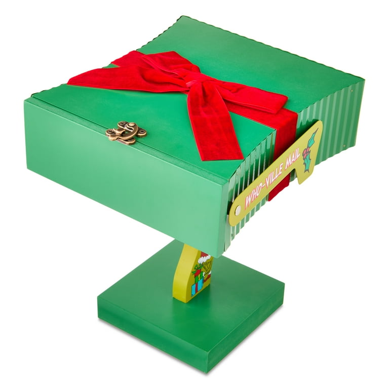 The Grinch Whoville Novelty Green Mailbox Decor - 9.2-Inch MDF, by Ruz