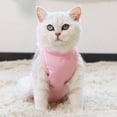 thumbnail image 5 of Trajes de rehabilitación quirúrgica para gatos, heridas abdominales o enfermedades de la piel, alternativas a collares electrónicos, lencería profesional para mascotas (rosa, m), 5 of 5